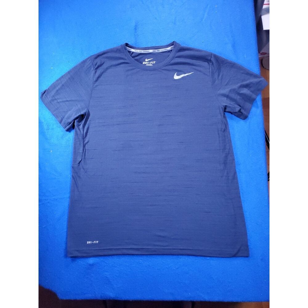 Nike Pro Training Dri-Fit Blue Running T-Shirt Men's Size XL - Picture 11 of 11